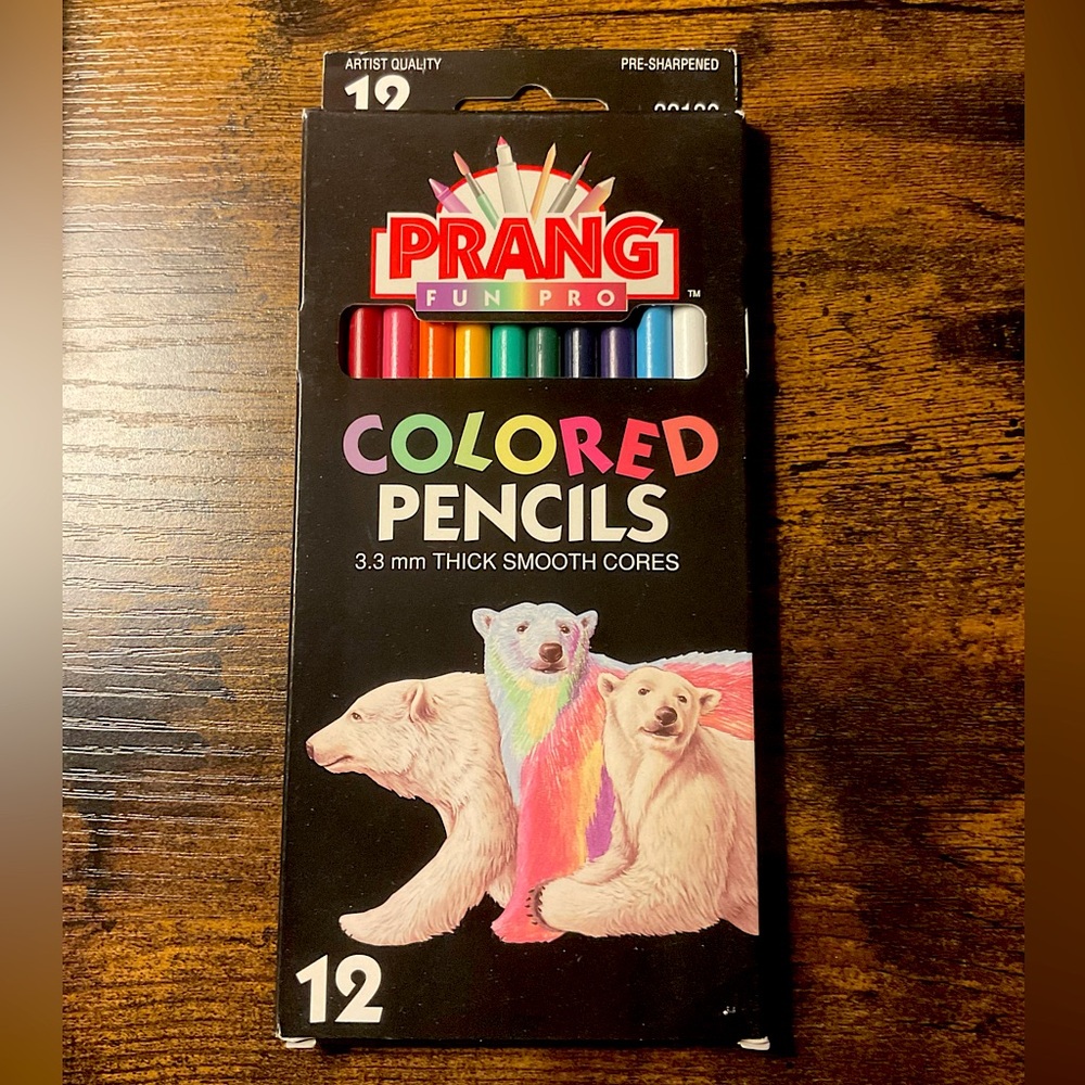 Vintage Prang coloured pencils / pencil crayons